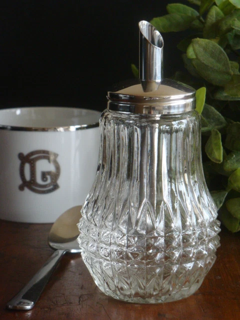 Saupoudreuse Vintage Verre Et Bakélite - Années 50 - UK