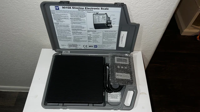 9010A Slimline Electronic Refrigerant Charging Scale 2c.