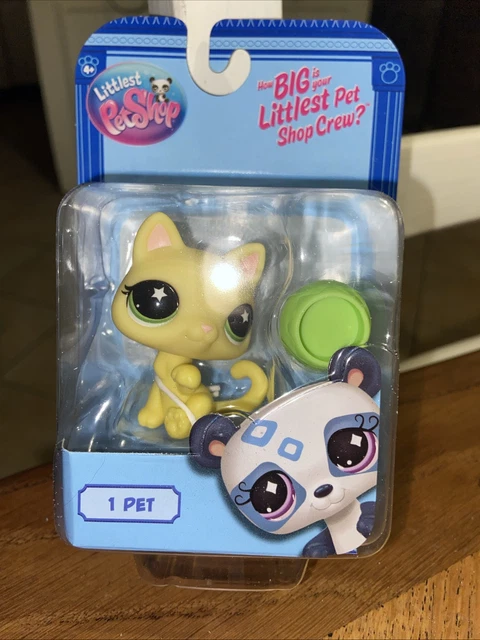 Littlest Pet Shop 920 – Chat poil court jaune LPS #920 G2 - Jeux & Jouets
