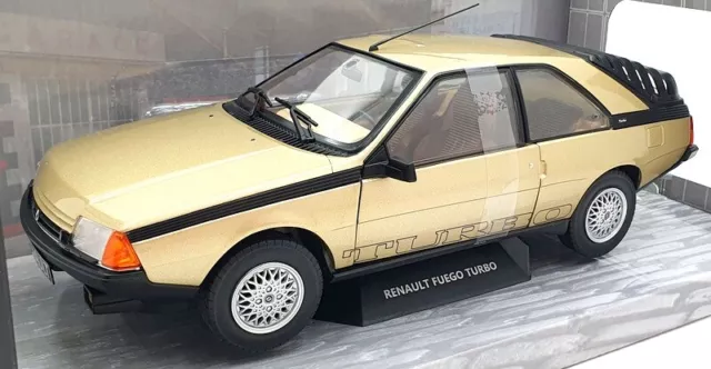 Solido 1/18 Scale Diecast S1806403 Renault Fuego Turbo Sepia 1980 - Gold