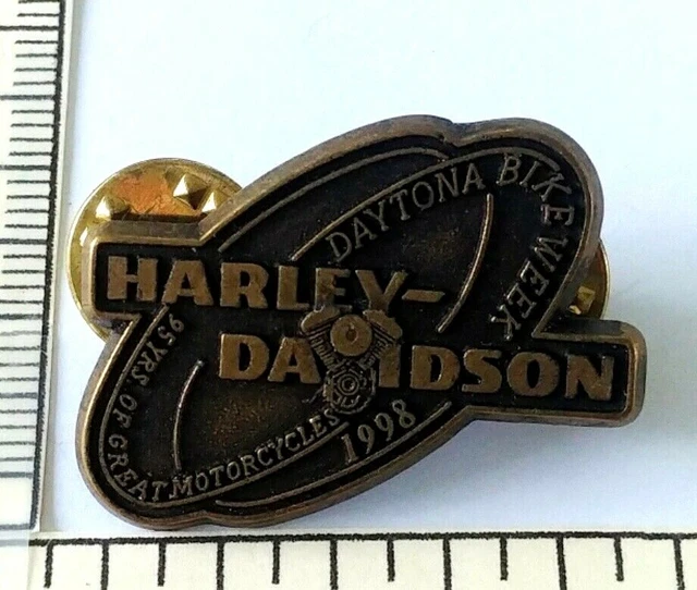 1998 Harley Davidson Daytona Beach FL Pin Motorcycle Rally Bike Week Biker Vtg
