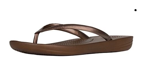 FitFlop Iqushion Solid Ergo Womens Bronze 8M US - Open Box