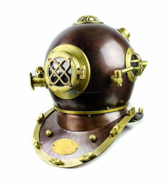 Mini Casque De Plongée Mark V - Réplique Artisanale En Laiton - Modèle US Navy - Cadeau Plongeur DV18