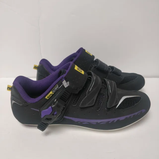 Mavic Ksyrium Elite Women's Road Cycling Shoes Black/Purple Size 6.5US-38EU