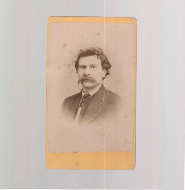 A. Russler CDV Foto Herrenportrait - Bamberg 1870er