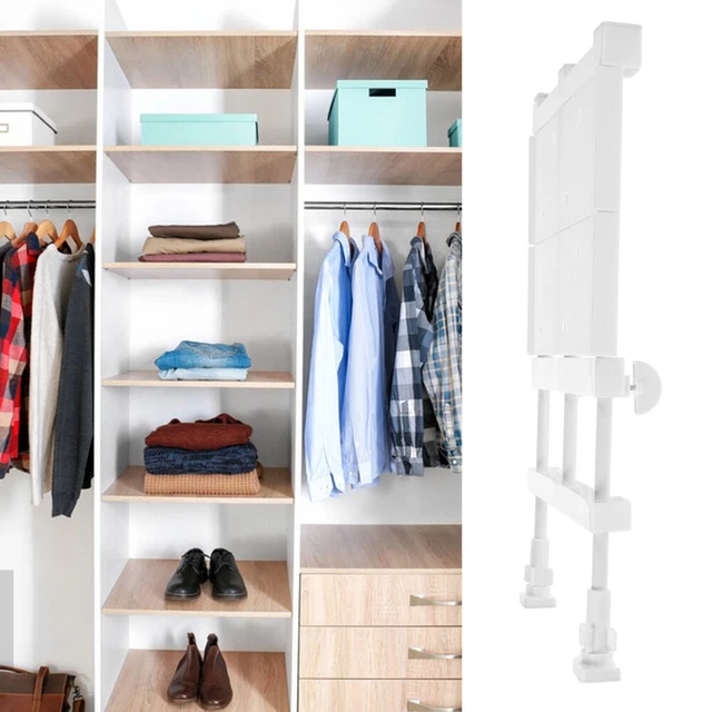Étagère De Placard Réglable Extensible - Organisateur Plateau, Acier, Support 55 Kg - Longueur 37-48 Cm