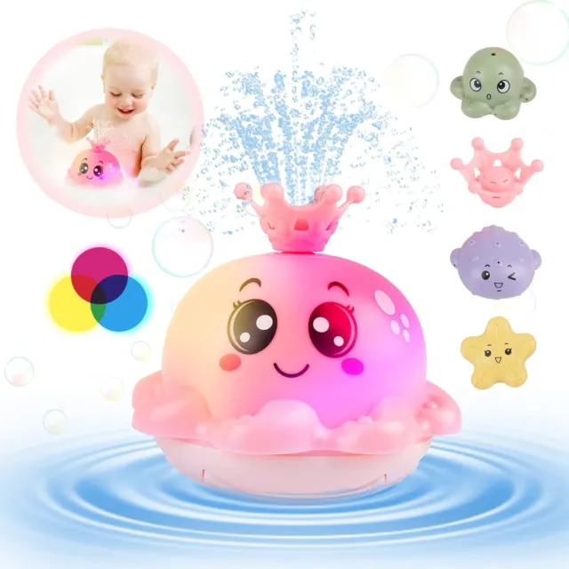 Baby Bath Toys Octopus Light up Bath Toys for Children Older Then 3 Years Old G