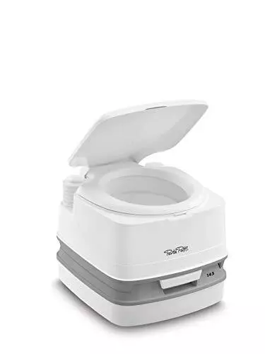 Thetford 92802 Porta Potti 145 Tragbare Toilette Qube Weiß-Grau 330x383x427 mm