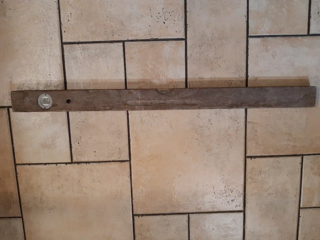 alte Wasserwaage aus Holz, 100 cm, Deko, Dekoration, Dachbodenfund,