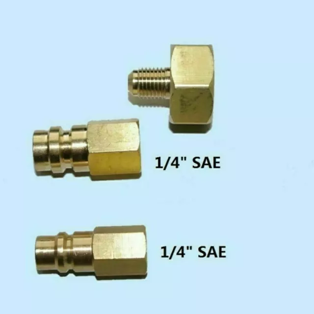 Kältemittel Flaschenadapter Set Für R134A 1/4 SAE Gewinde W21.8 To 1/4 SAE 3