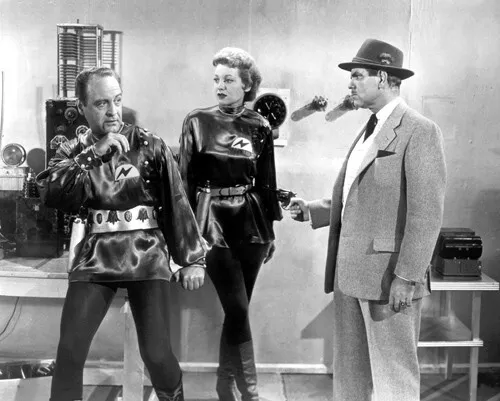 Dudley Manlove, Joanna Lee, and.Duke Moore in Plan 9 From Outer Space Photo