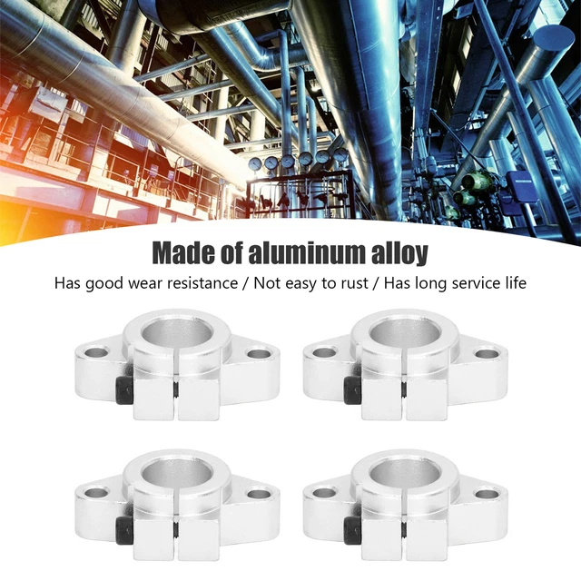 4 Pcs Rail Guide Support Linear Motion Rail Shaft Bracket For Equipment(SHF16 )
