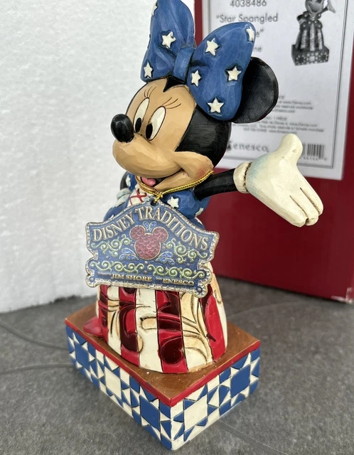 Jim Mini Mouse DISNEY TRADITIONS JIM Shore Minnie Mouse Star Spangled Figurine 4038486 ...