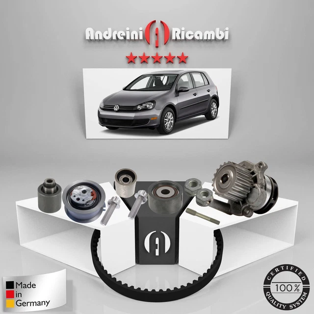 Kit De Distribution Complet + Pompe à Eau Pour Peugeot 206 1.4 HDI - Neuf Autoparts
