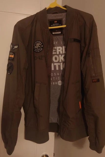 Superdry patch online rookie flight bomber