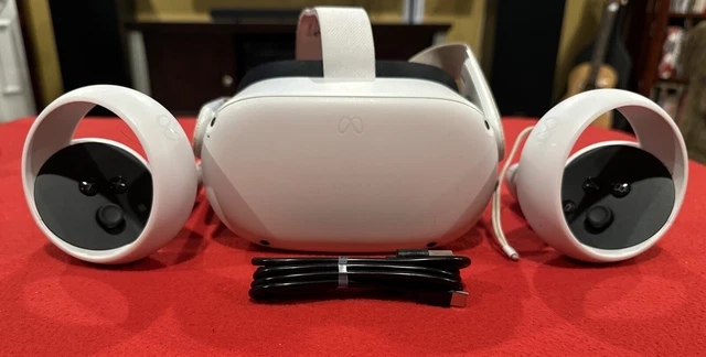 Vr Controller L R META OCULUS QUEST 2 128GB Advanced VR Virtual Reality Headset + L/R ...