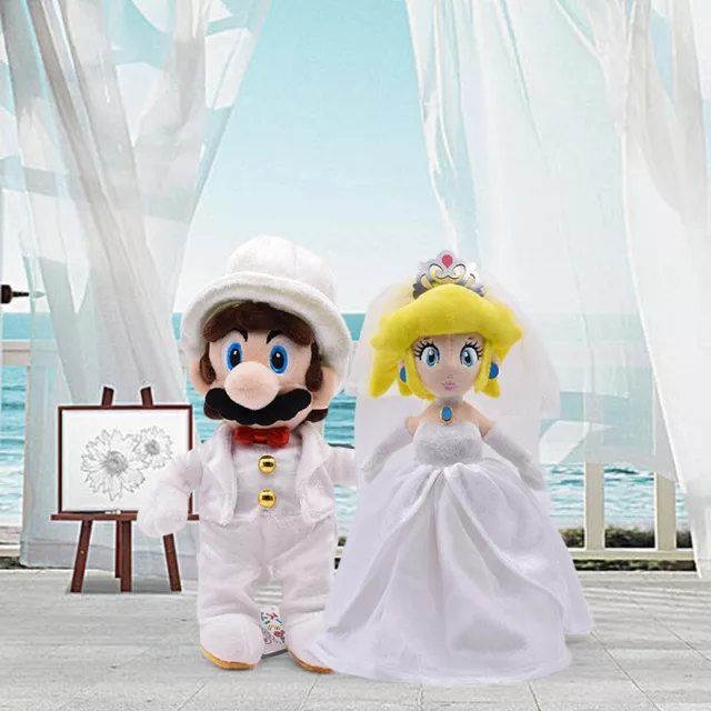 Super Mario Odyssey Wedding Mario Peach Princess Bowser Koopa Plush Toy  Dolls £20.99 - Picclick Uk