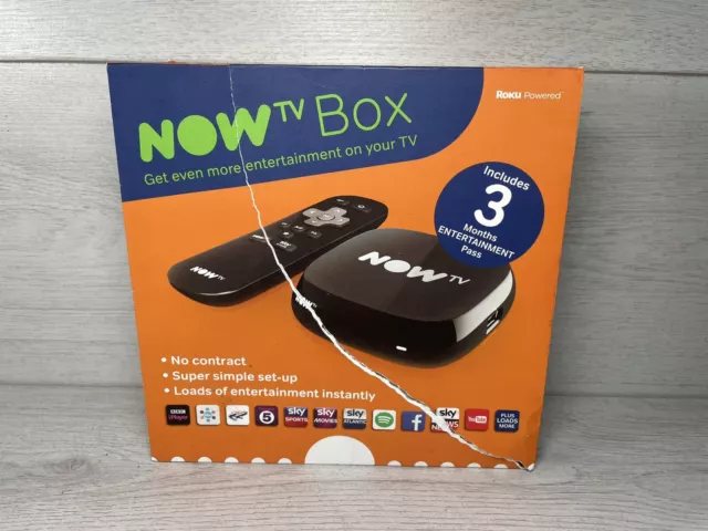 Brandneu - Jetzt TV-Box 4200sk nowtv uktv bbci ethernet WiFi itv Hub my5 Netflix