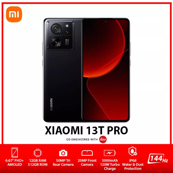 UNLOCKED)XIAOMI 13T PRO 5G Dual SIM AU Android Mobile Phone