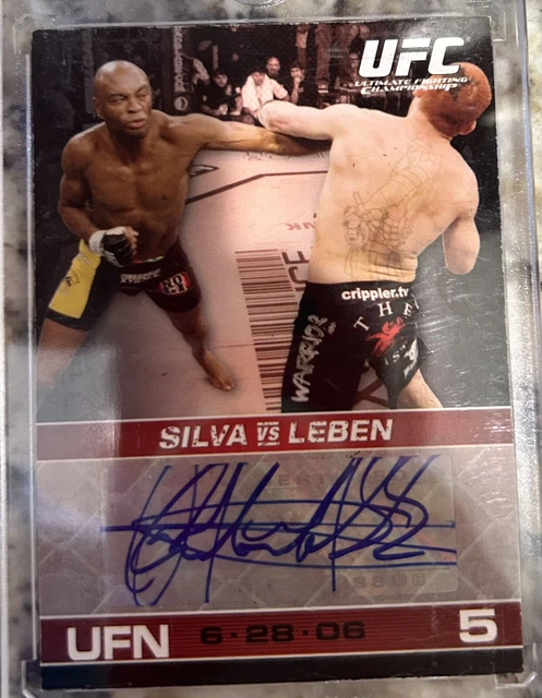 UFC Topps 2009 Round 1 Anderson Silva Rookie 1st Autograph Auto