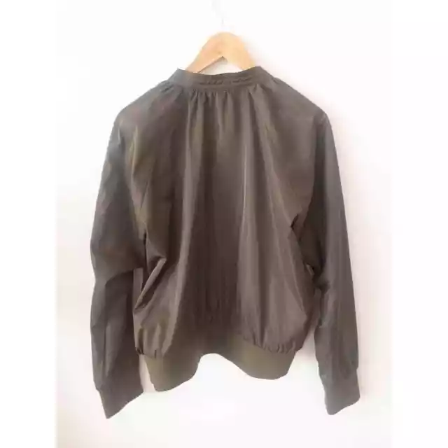 Free People Midnight Bomber Jacket Size Medium Olive Green 3