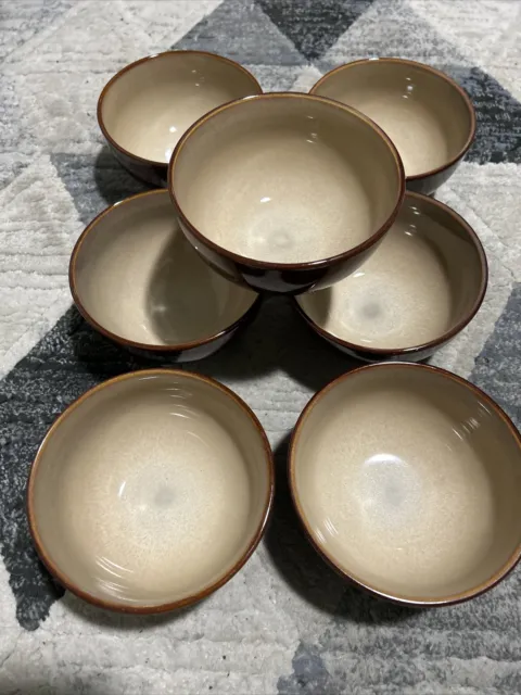 SANGO NOVA BROWN 7-piece Soup Bowls 4933. 5 1/2”