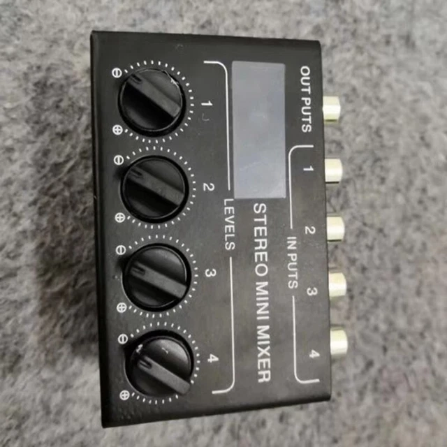 4Xnnel Passive Mixer Small Mixer Mixer Stereo Dispenser for Live and Studio E5G1 3
