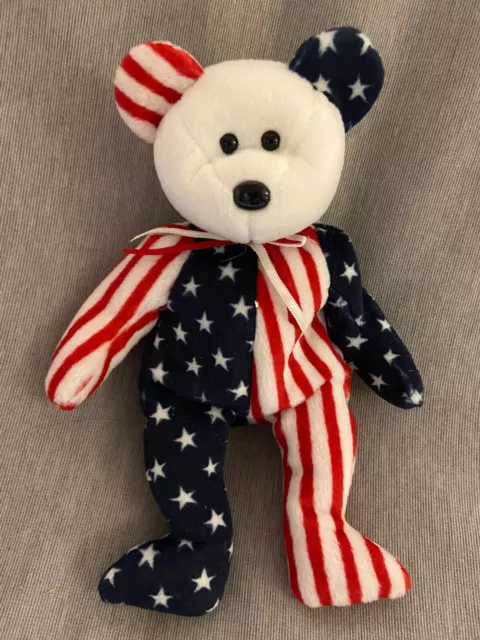 TY Beanie Baby Spangle 1999 Bear - Rare, retired Original with tag