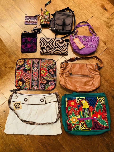 Purse Handbag Wallet Lot of 10 Pieces Vera Bradley Perlina Eddie Bauer Handmade