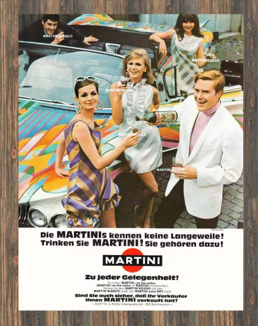 Martini - Reklame Werbeanzeige Original-Werbung 1968