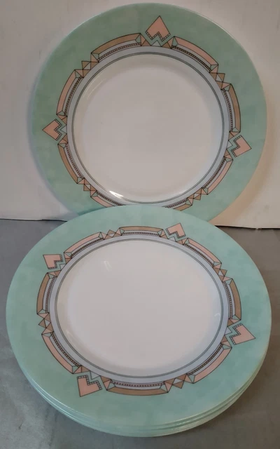 6 Assiettes à Dessert Arcopal Vintage - Motif Fleurs Pastel, Super état