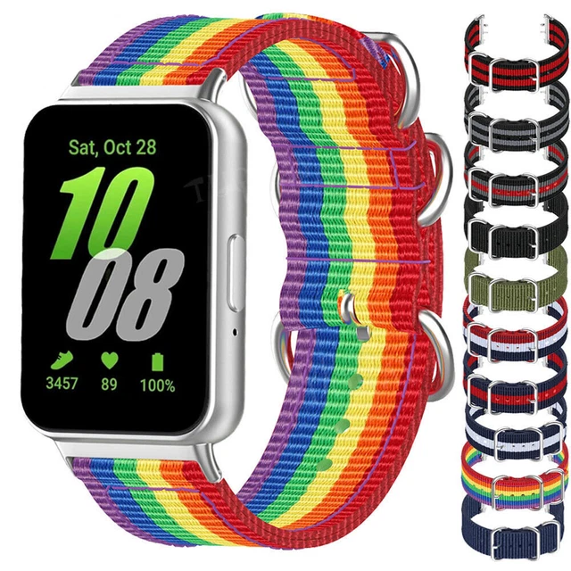 CZhkg Silicone Cinturino di Ricambio per Galaxy Fit 3 (SM-R390) Strap. integrato Braccialetto Sportivo Wristband Armband Regolabili liberación Rápida Cinturino per Galaxy Fit 3 (SM-R390) (Bianco