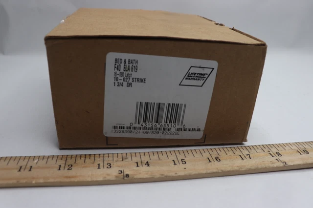 Schlage Lever Privacy Locking Dual Option Latch Strike Door Handle F40 ELA 619