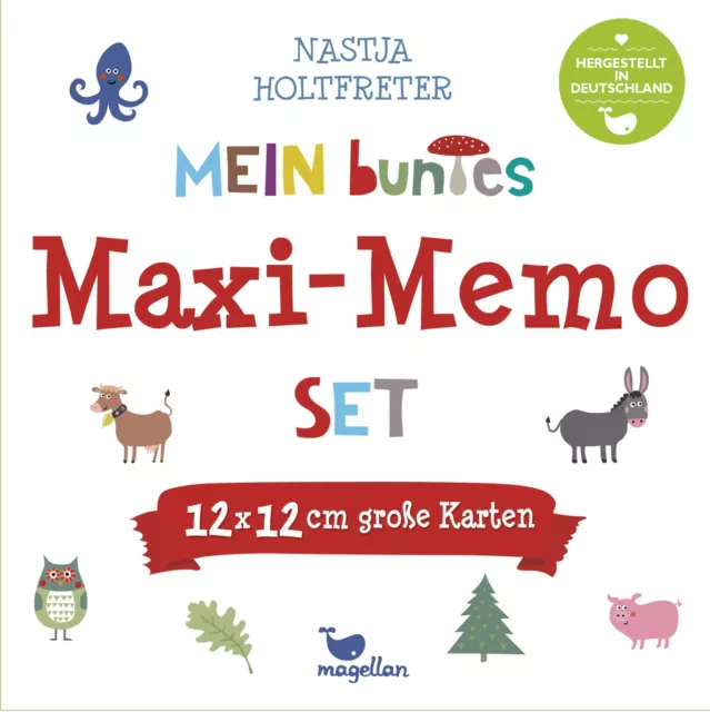Mein buntes Maxi-Memo-Set Erinnerungsspiel Gedächtnis Kinder ab 3 Jahre SEHR GUT