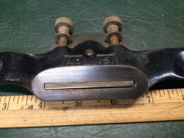 Stanley No. 151 Adjustable Spoke Shave Flat Bottom ~ Made in USA 3