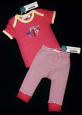 Baby GIRLS SENSE ORGANICS T-Shirt & Leggings Outfit Set 3-6 Months BNWT