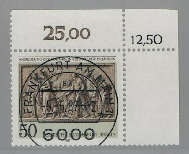 1987 Berlin KBWZ Mi.Nr. 784 Versandstellenstempel Frankfurt