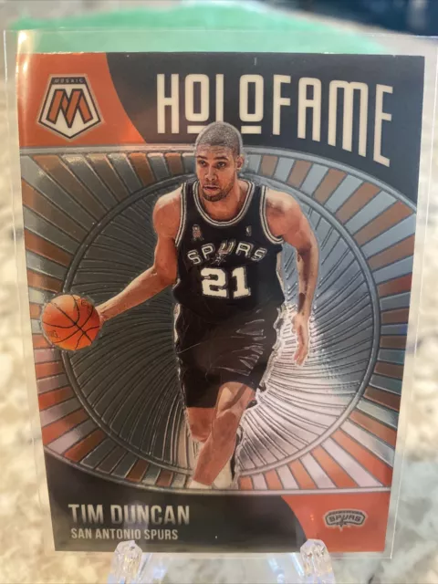 2020-21 Panini Mosaic Tim Duncan HoLoFame Insert #5 San Antonio Spurs Mint🔥🏀💎