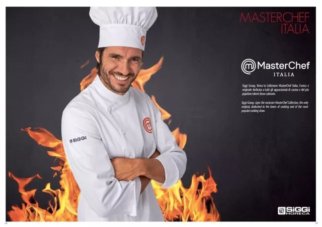 La Giacca Cuoco Chef Master Chef Originale Siggi Masterchef con Nome Rcamato