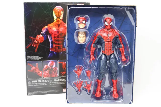 Marvel Legends Series 12-inch Classic Spider-Man Action Figure-preowned(read)