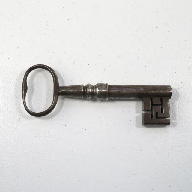Antique Key Strong Box Safe Victorian 5 1/8"