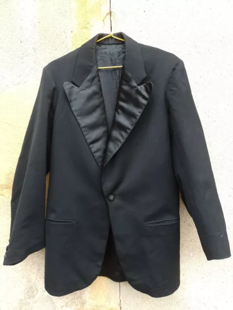 ancien costume ,smoking noir, homme / L 320