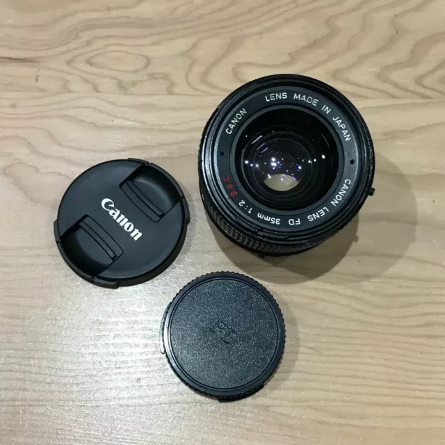 Canon FD 35mm f/2 f2 S.S.C Wide Angle Manual Focus *340