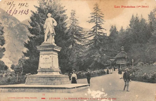 LUCHON - la Statue d'Etigny à la Buvette du pré