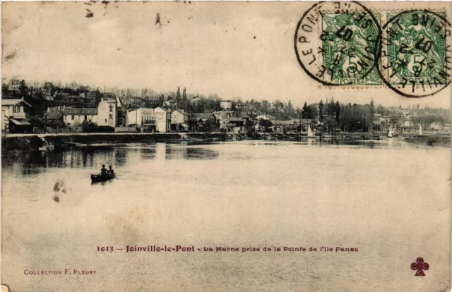 CPA JOINVILLE-le-PONT - La Marne taken from Pointe de l'Ile Fanac (659517)