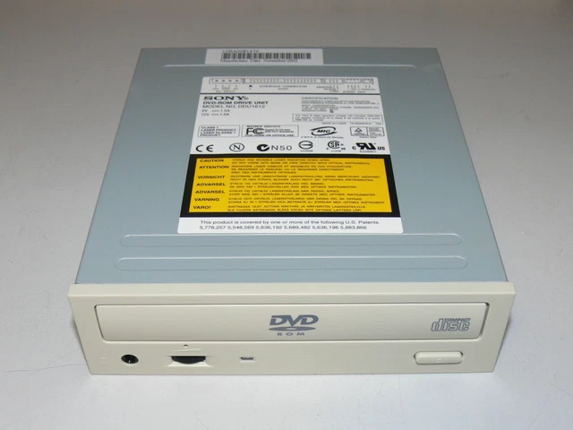 SONY DDU1612 DVD / Cd-Rom Lecteur Drive 5 1/4 Pouces Neuf EUR 18,15 ...