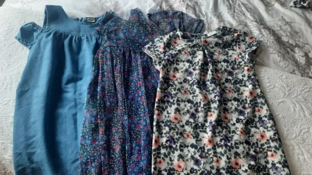 Twin Girls Dresses Age 6 & 7 Years  Bundle