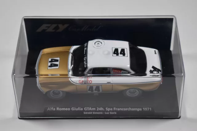 Fly Car Model 1:32 Alfa Romeo Giulia GTAm 24h. Spa Francorchamps 1971 ref: 88215