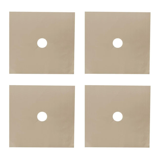 4 Pcs Stovetop Liners Gas Burner Liners Gas Burner Cover Gas Stove
