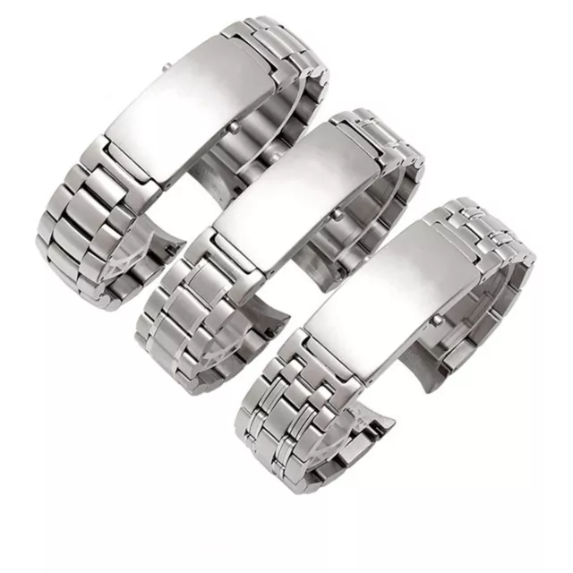 For Seamaster 20mm Stainless Steel Watch Band Straps Bracelet with Buckle Parts